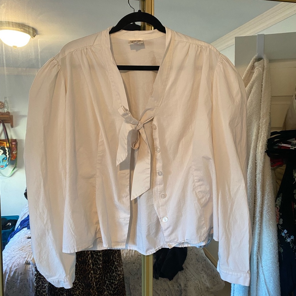 Long sleeve tie top